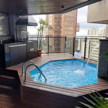 Morumbi, Apartamento Pub, Spa Com Hidromassagem, Piscina Aquecida Privativa, Lareira, Tudo Que Voce Precisa Para Descansar, Trabalhar Ou Realizar Aquela Comemoracao! Com Total Conforto E Privacidade! O Apt Nota 10 De Sp! Sao Paulo Exterior photo