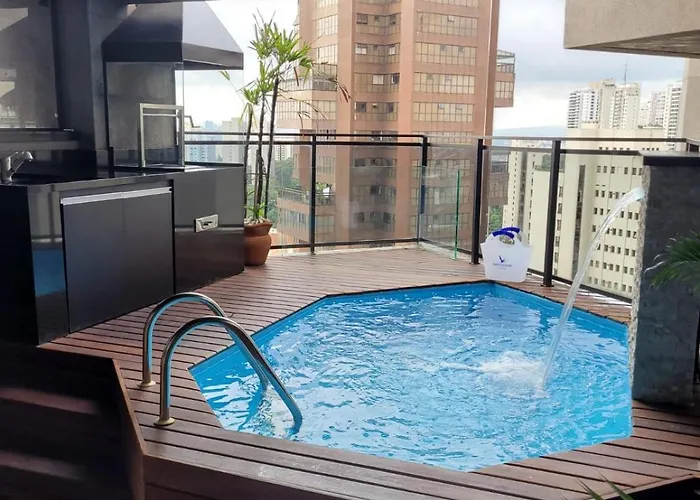 Morumbi, Apartamento Pub, Spa Com Hidromassagem, Piscina Aquecida Privativa, Lareira, Tudo Que Voce Precisa Para Descansar, Trabalhar Ou Realizar Aquela Comemoracao! Com Total Conforto E Privacidade! O Apt Nota 10 De Sp!